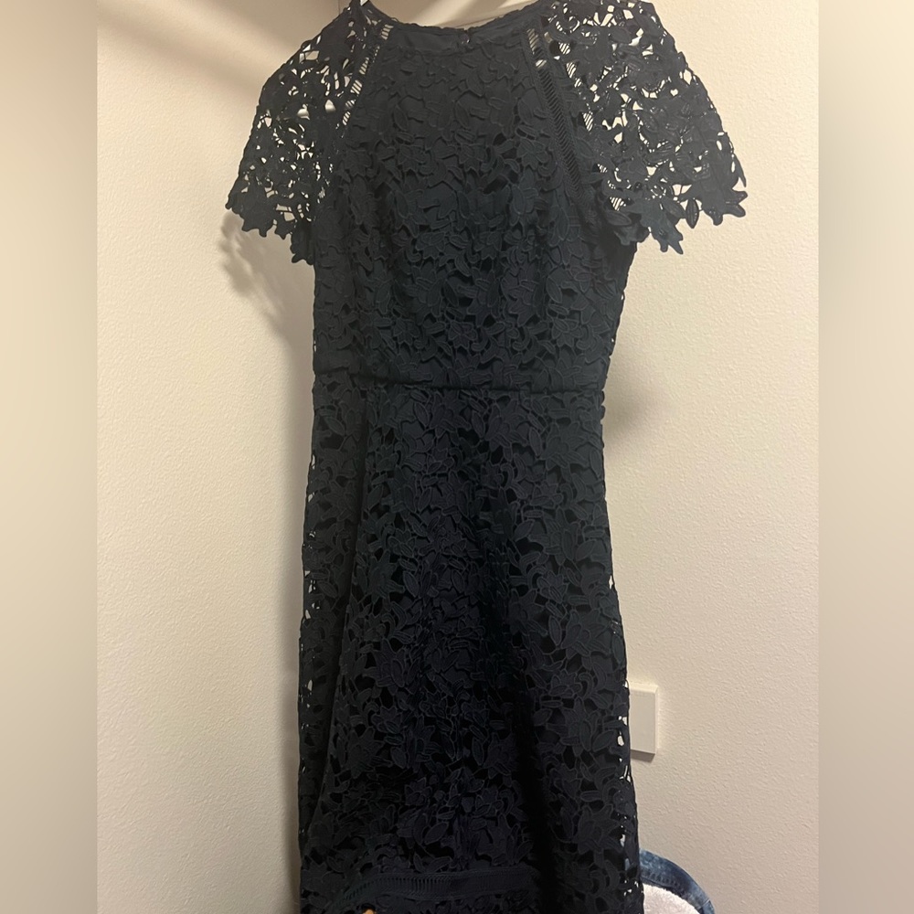 Navy Eliza J lace dress - Size 2